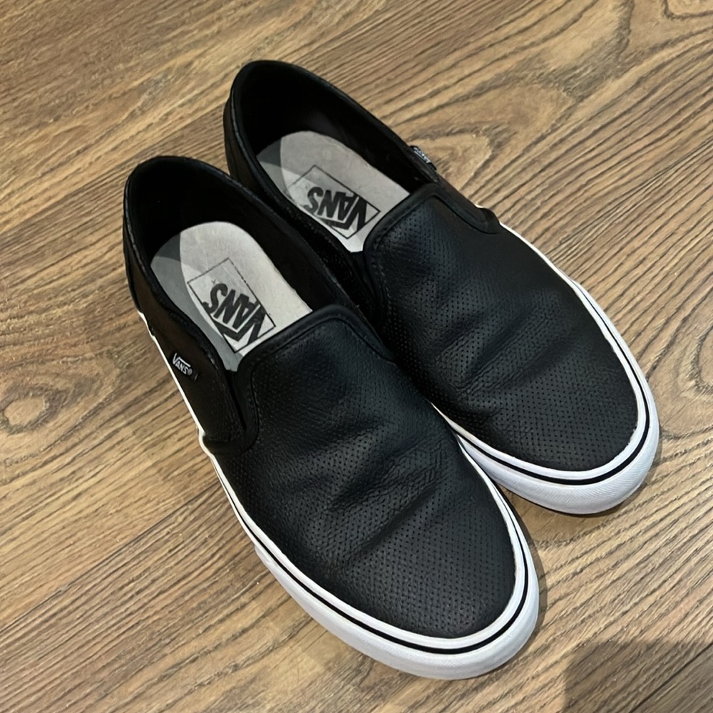 Vans Black Slip-On Sneakers